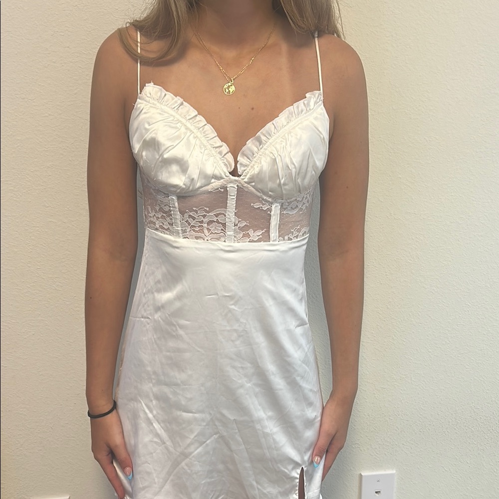 Princess Polly White Lace Chemise Slip